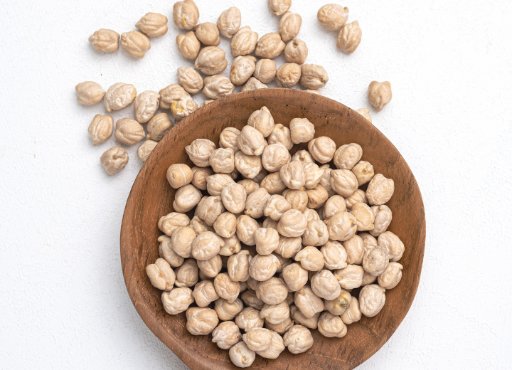 Chick peas prepared for trade